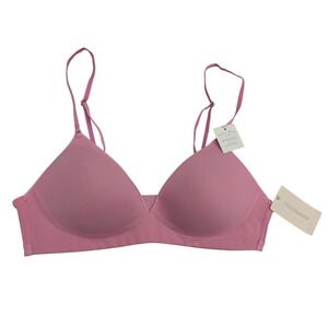 On Gossamer‎ G7190 Next to Nothing Micro Wireless Bra Size 34A Pink Berry NWT